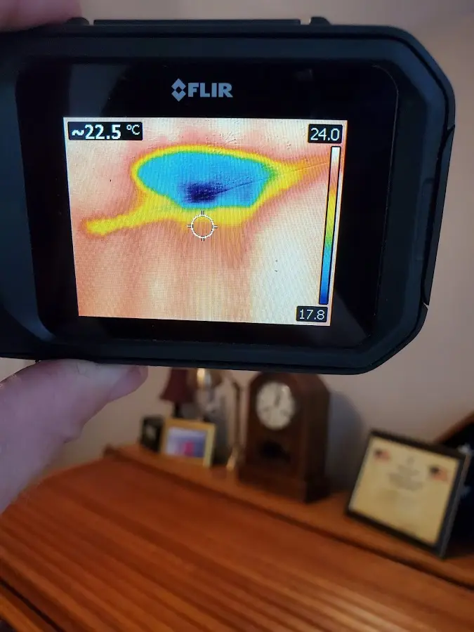 Thermal imaging inspection for water damage in Lawrence